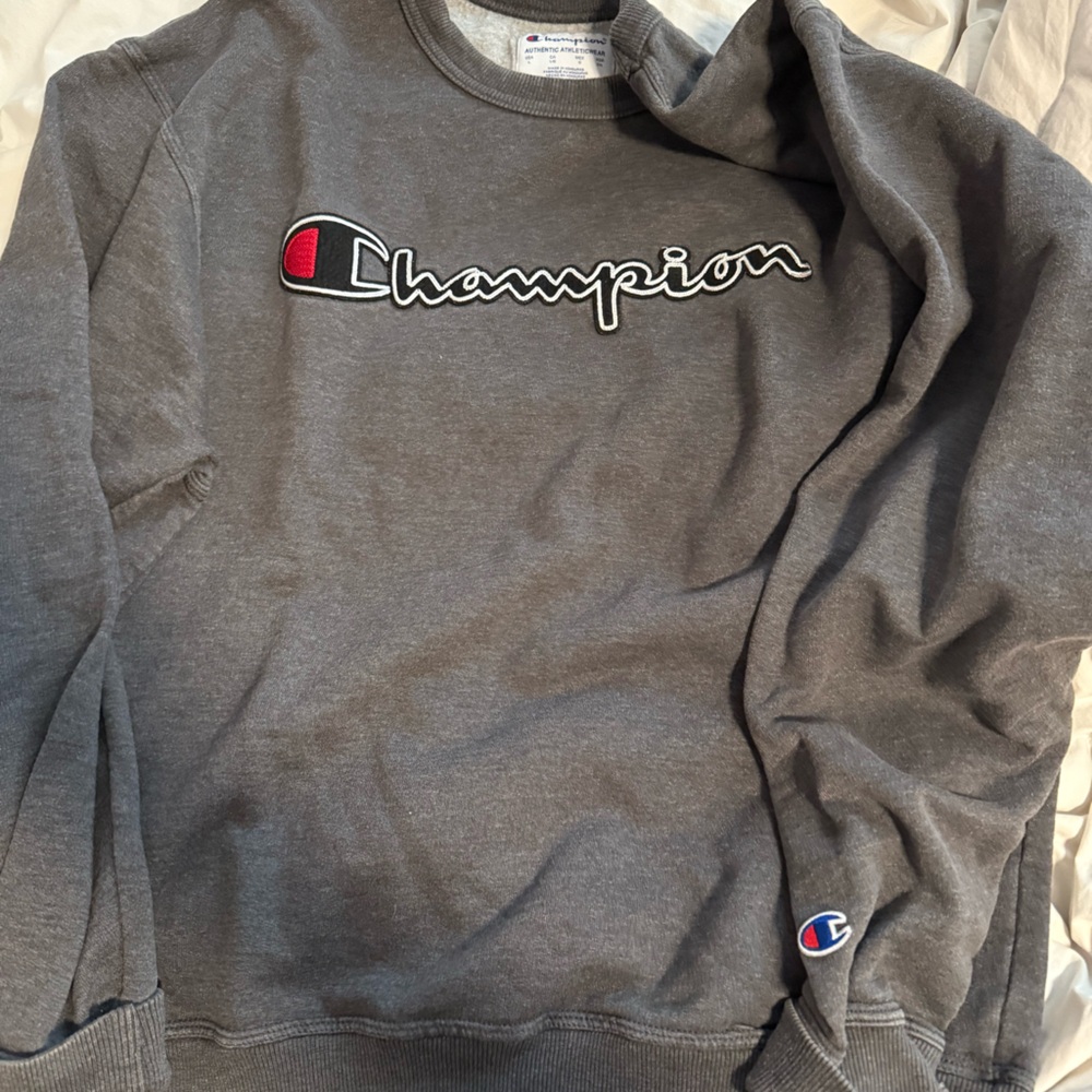 Champion Dark Gray Athletic Sweatshirt